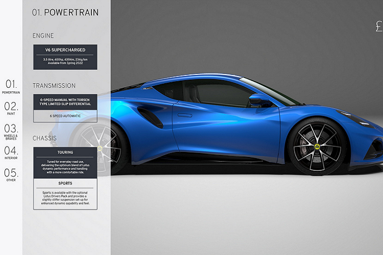 Lotus Emira V6 2022 mới được trang bị động cơ Toyota 2GR-FE 3,5 lít V6 với bộ siêu nạp Edelbrock 1740. Khối động cơ đặt giữa này có khả năng sản sinh mức công suất 400 mã lực, nếu được trang bị đi kèm hộp số sàn sáu cấp thì mức mô-men xoắn của xe là 420 Nm, nếu xe được trang bị đi kèm hộp số tự động sáu cấp thì mức mô-men xoắn được công bố ở mức 430 Nm.