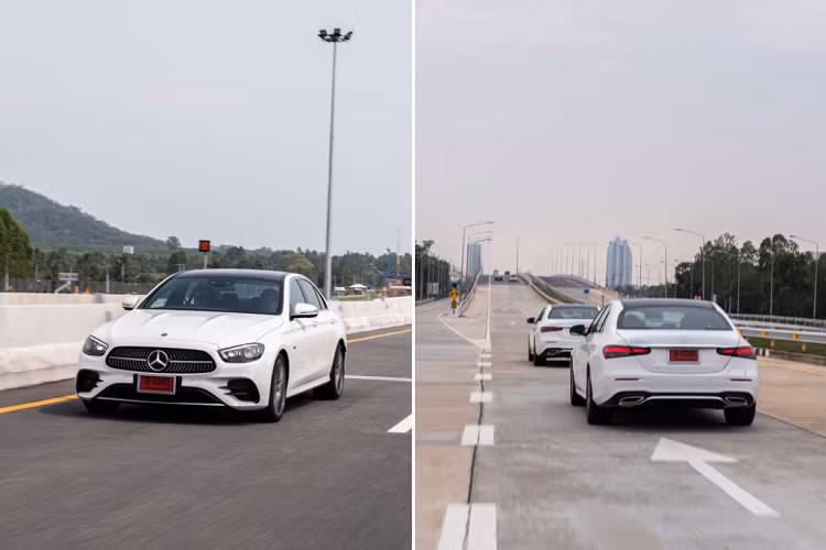 Những công nghệ an toàn và hỗ trợ lái nổi bật có trên Mercedes-Benz E-Class thế hệ mới gồm cảnh báo điểm mù, cảnh báo thoát hiểm, hỗ trợ phanh chủ động, hỗ trợ phanh khẩn cấp, Pre-Safe, cảm biến 12 điểm quanh xe, hệ thống hỗ trợ đỗ xe Active Parking Assist, camera 360...