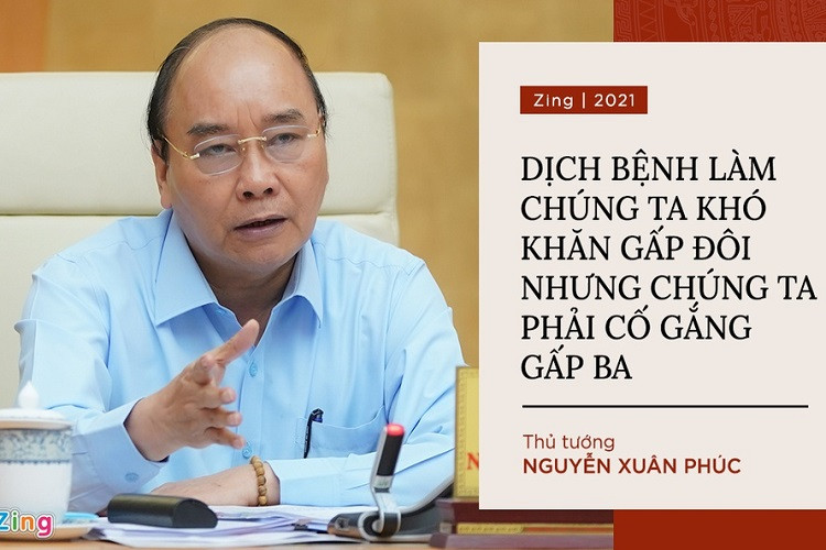 Ngay khi dịch Covid-19 bùng phát ở Việt Nam, Thủ tướng Nguyễn Xuân Phúc gặp mặt lãnh đạo một số tập đoàn, doanh nghiệp lớn để nghe hiến kế phục hồi nền kinh tế. Tại đây, ông nói: “Dịch bệnh làm chúng ta khó khăn gấp đôi nhưng chúng ta phải cố gắng gấp ba. Chính các bạn, những nhà đầu tư, những doanh nghiệp phải thúc đẩy quá trình ấy bằng trí tuệ, nghị lực của mình. Tôi rất vui mừng là các đồng chí không hề bi quan”.