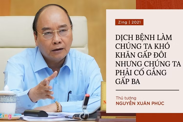 Ngay khi dịch Covid-19 bùng phát ở Việt Nam, Thủ tướng Nguyễn Xuân Phúc gặp mặt lãnh đạo một số tập đoàn, doanh nghiệp lớn để nghe hiến kế phục hồi nền kinh tế. Tại đây, ông nói: “Dịch bệnh làm chúng ta khó khăn gấp đôi nhưng chúng ta phải cố gắng gấp ba. Chính các bạn, những nhà đầu tư, những doanh nghiệp phải thúc đẩy quá trình ấy bằng trí tuệ, nghị lực của mình. Tôi rất vui mừng là các đồng chí không hề bi quan”.