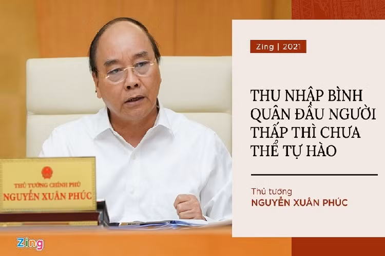 Tại hội nghị trực tuyến Chính phủ với các địa phương ngày 2/7/2018, Thủ tướng Nguyễn Xuân Phúc nói rằng đất nước phát triển nhiều mặt nhưng bình quân đầu người còn thấp thì chưa thể tự hào. Khi đó, thu nhập bình quân đầu người của Việt Nam mới vượt 2.400 USD. “Không chạy thì không thể kịp, nếu bổn cũ chép lại thì chúng ta vẫn giậm chân tại chỗ", Thủ tướng nói.