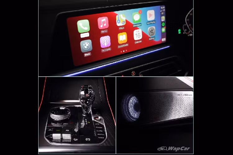 Các tính năng trang bị tiêu chuẩn đáng chú ý khác bao gồm màn hình thông tin giải trí 12.3 inch hỗ trợ kết nối không dây đến thiết bị di động thông minh, đế sạc không dây, cần số pha lê, khay đựng cốc có sưởi/làm mát và hệ thống âm thanh vòm Bowers &amp; Wilkins 1.050 watt gồm 20 loa.