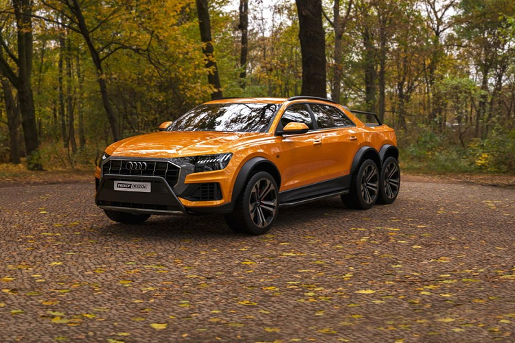 Audi Q8 6x6 hu cau, doi thu xung tam Mercedes-AMG G63 6x6-Hinh-3