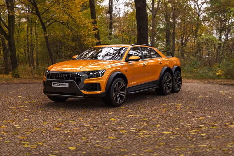 Audi Q8 6x6 hu cau, doi thu xung tam Mercedes-AMG G63 6x6-Hinh-3