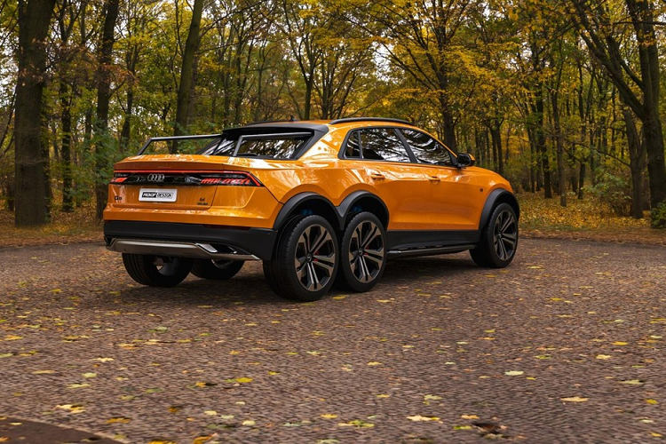 Audi Q8 6x6 hu cau, doi thu xung tam Mercedes-AMG G63 6x6-Hinh-2