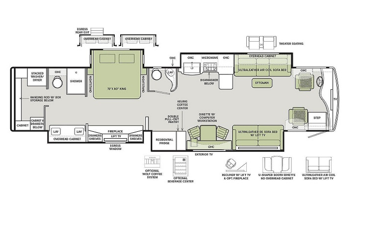 Khung của Zephyr được làm hoàn toàn bằng nhôm gia cố đảm bảo khả năng chịu tải và vặn xoắn tốt nhất, đi kèm nhiều vật liệu cao cấp như sợi thủy tinh nhằm tạo ra một lớp cách nhiệt cho khoang cabin. Trong khi đó, khoang nội thất được lát gỗ sàn với nhiều cửa sổ lớn tạo cảm giác rộng rãi và thông thoáng.