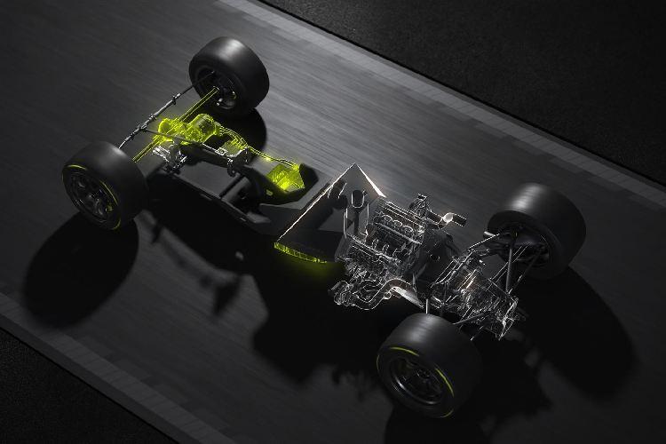 Sức mạnh của Peugeot 9X8 đến từ động cơ xăng tăng áp kép V6 2.6L, công suất 680 mã lực, kết hợp với một động cơ điện 200 kW (268 mã lực) ở bánh trước. Sức mạnh được truyền đến các bánh thông qua hộp số tuần tự 7 cấp. Hệ dẫn động trên siêu xe này được Peugeot Sport và Saft hợp tác sản xuất.