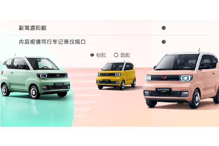 "Thừa thắng xông lên", hãng Wuling đã quyết định bổ sung phiên bản mới mang tên Wuling Hongguang Mini EV bản Macaron cho dòng ôtô điện này. Phiên bản này được đặt tên theo loại bánh quy Macaron nổi tiếng của Pháp.