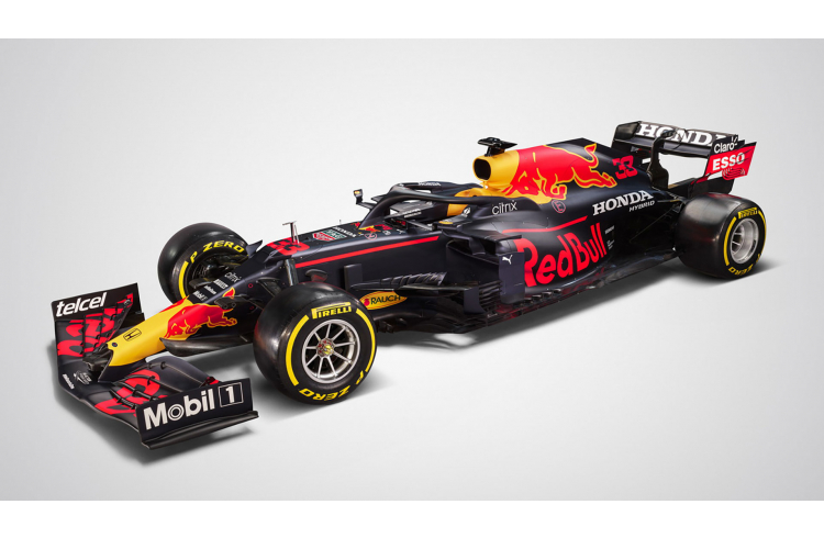  Red Bull RB16B Kể từ năm 2016, Red Bull đã sử dụng cùng một thiết kế màu sơn trên xe đua của mình và RB16B của năm nay cũng không ngoại lệ trừ việc mất đi logo Aston Martin. Max Verstappen và cựu tay đua của Racing Point Sergio Pérez - người thay thế cho Alex Albon sẽ cầm lái chiếc RB16B.
