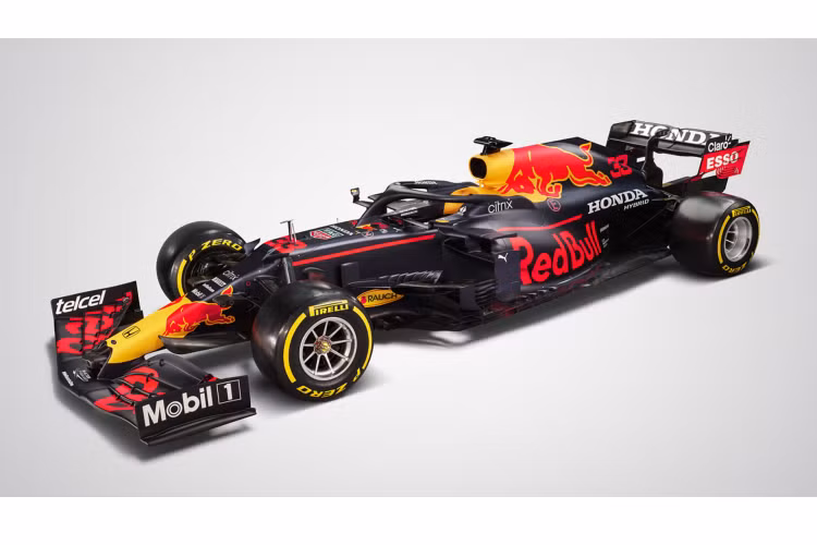  Red Bull RB16B Kể từ năm 2016, Red Bull đã sử dụng cùng một thiết kế màu sơn trên xe đua của mình và RB16B của năm nay cũng không ngoại lệ trừ việc mất đi logo Aston Martin. Max Verstappen và cựu tay đua của Racing Point Sergio Pérez - người thay thế cho Alex Albon sẽ cầm lái chiếc RB16B.