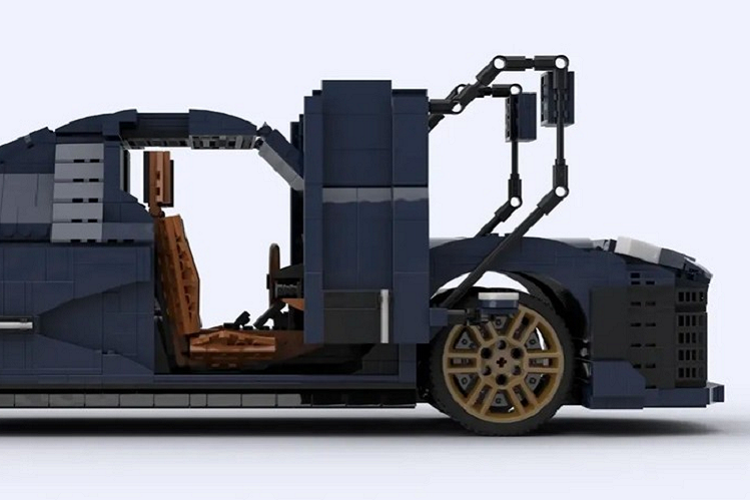 Nguyên nhân là những đường nét tròn, phức tạp của xe không hề dễ để mô phỏng bằng các viên gạch Lego.