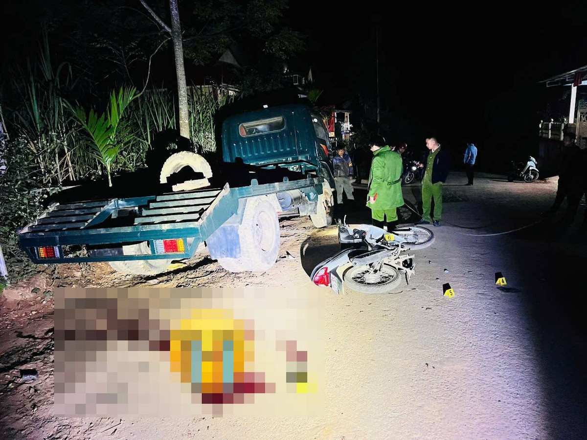 Đâm vào ô tô tải đang đỗ bên đường, người đàn ông tử vong Dam vao o to tai dang do ben duong, nguoi dan ong tu vong