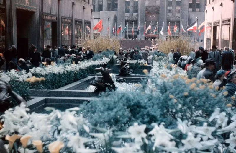 Trung tâm Rockefeller ở Manhattan. Ảnh: Vintag.es.