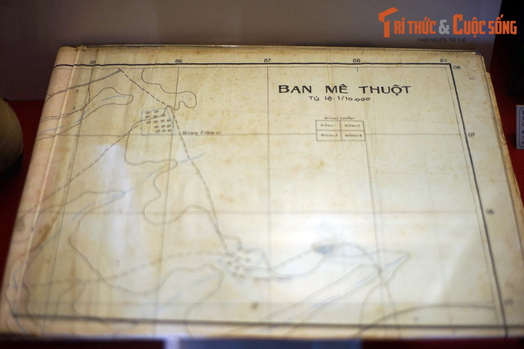 Bản đồ Buôn Ma Thuột của Trung đoàn 95B dùng trong trận đánh Buôn Ma Thuột ngày 10/3/1975.