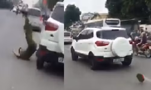 Diem nong 24h: O to dien tong canh sat nga nhao o Ha Noi-Hinh-5