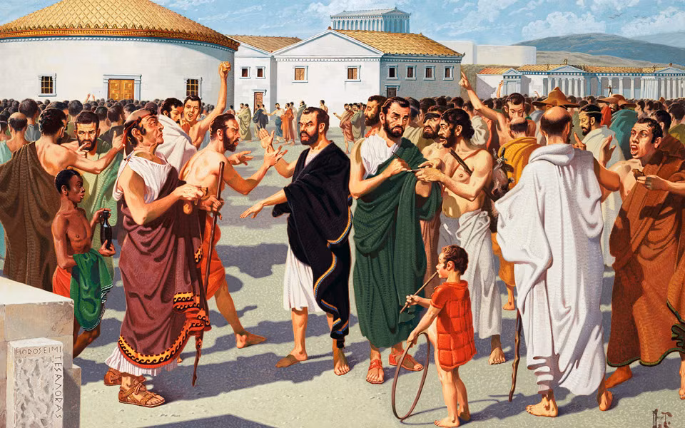 Thành bang Athens của Hy Lạp cổ đại nằm ở trung tâm của một khu vực được gọi là Attica. Khu vực này đã trở nên giàu có, trù phú. Một phần nguyên nhân là vì nơi đây có nhiều mỏ đá cẩm thạch, chì và bạc.