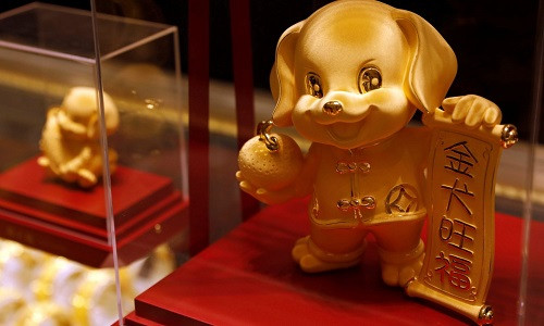 Giá vàng tăng đầu năm mới