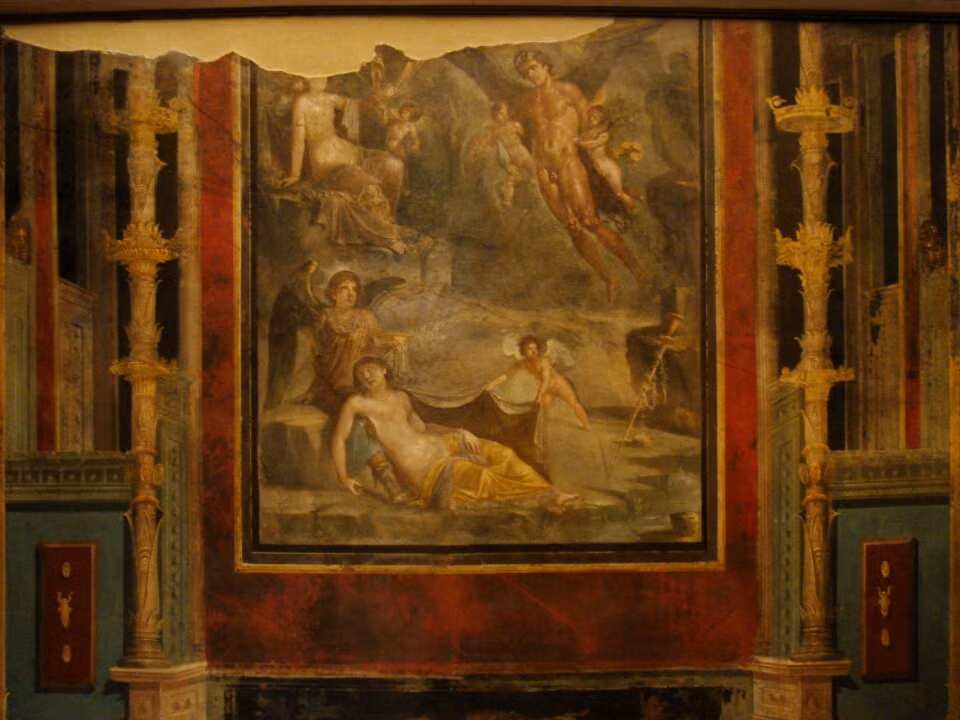 Bức tranh miêu tả các vị thần và nữ thần của người La Mã.