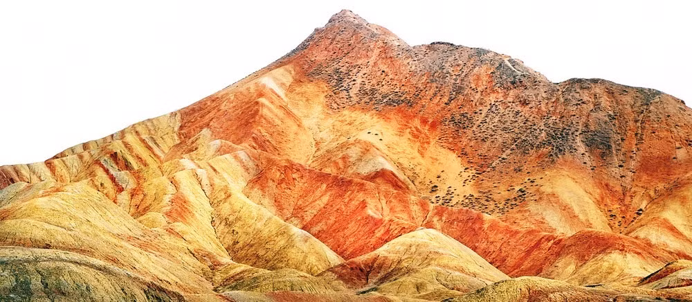 Đây là một phần của Công viên địa chất vùng Zhangye Danxia thuộc tỉnh Cam Túc.