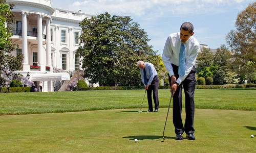 Cựu Tổng thống Barack Obama cũng có niềm đam mê với golf.