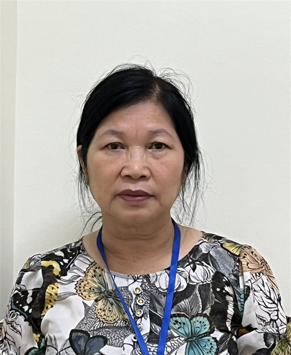 Bị can Nguyễn Thị Hiệu, nguyên Trưởng phòng Tài chính kế toán thuộc Bệnh viện Y học cổ truyền Tây Ninh. 