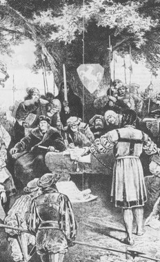 Theo đó, những thương nhân buôn bán ở nhiều nơi trên thế giới tuân thủ luật thương gia nhằm điều chỉnh việc buôn bán. Ngoài ra còn có luật Anglo Saxon tập trung vào việc đảm bảo và duy trì hòa bình.