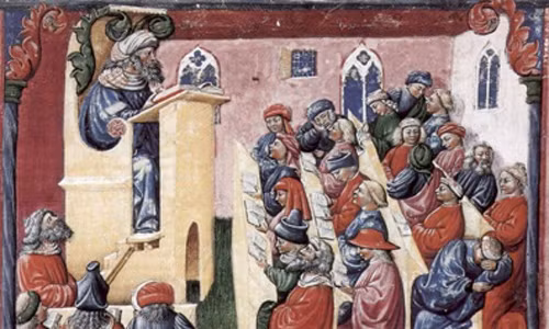 Vào thời kỳ Đen tối, nhiều trường học được mở ra giảng dạy các môn học như nghệ thuật, luật, y học và thần học (nghiên cứu về tôn giáo). Mặc dù ban đầu phụ nữ không được đến trường học nhưng họ được nhận sự giáo dục ở các tu viện. Đây là một trong những tiến bộ vượt bậc của thời kỳ Đen tối.