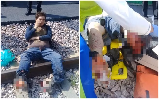 Thanh nien co leo len tau dang chay chi vi... lanh dieu kinh hoang