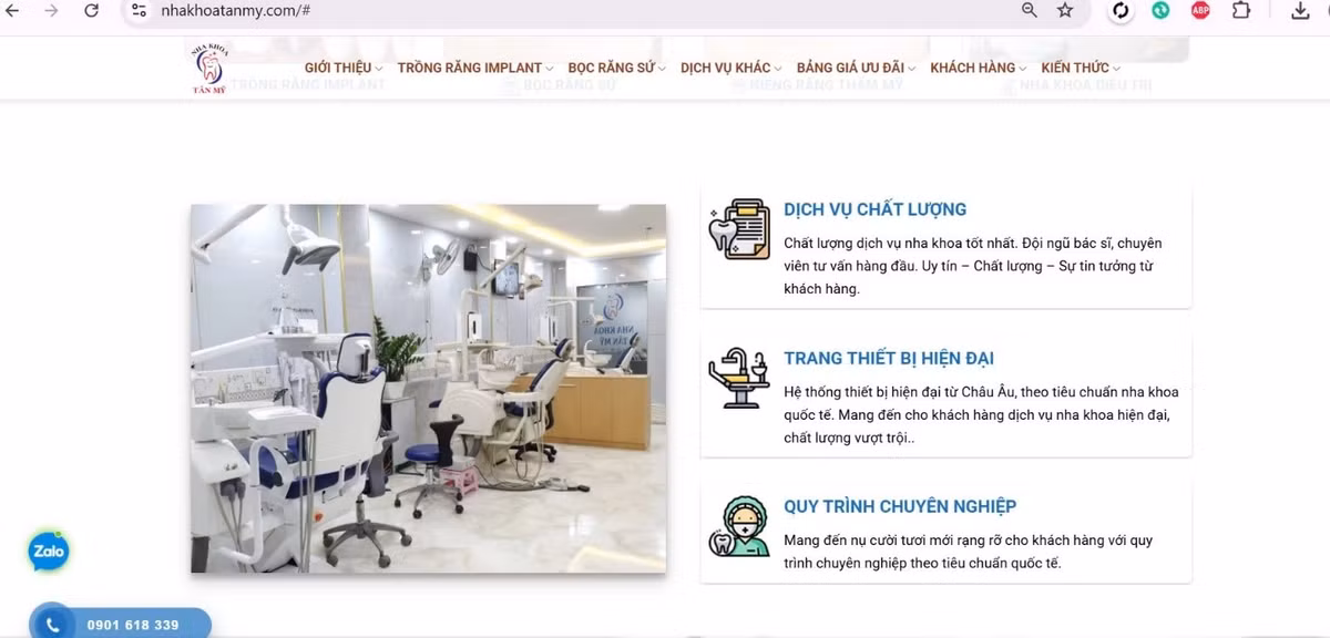 Hoat dong “chui”, Nha khoa Tan My bi dinh chi, da du ran de?