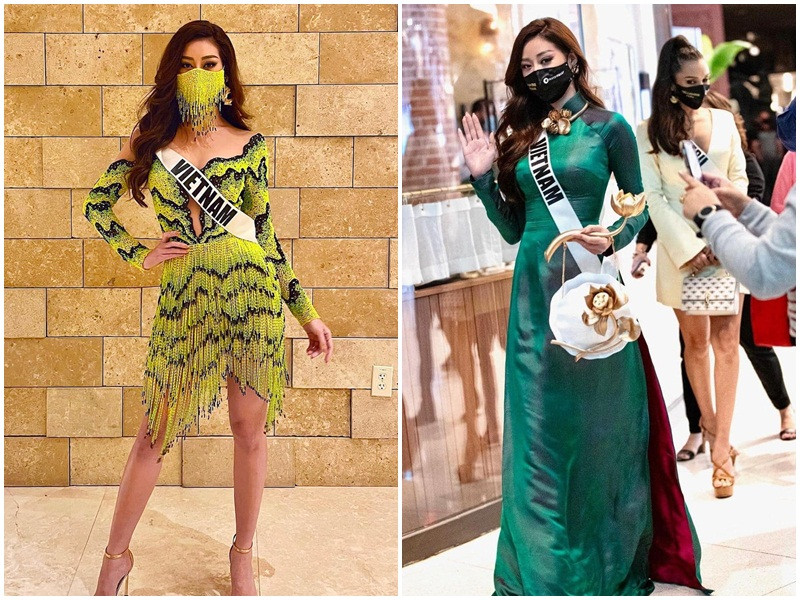 Khánh Vân lúc dịu dàng, kín đáo, khi gợi cảm, cá tính. Ngoài ra, chân dài sinh năm 1995 còn chiếm được thiện cảm của khán giả Việt bởi lựa chọn các mẫu trang phục quảng bá văn hóa du lịch Việt Nam như áo dài lấy cảm hứng từ hoa sen, ruộng bậc thang.