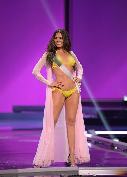 Andrea Meza được đánh giá cao về sắc vóc. Cô sở hữu gương mặt sắc sảo, thân hình gợi cảm.