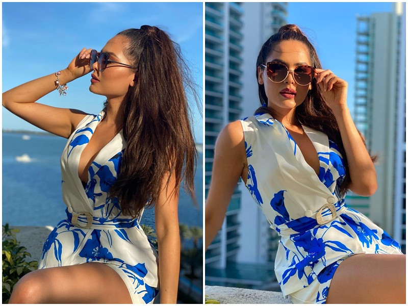 Trước đó, Andrea Meza liên tục tung ảnh gợi cảm giúp cô ghi điểm với khán giả.