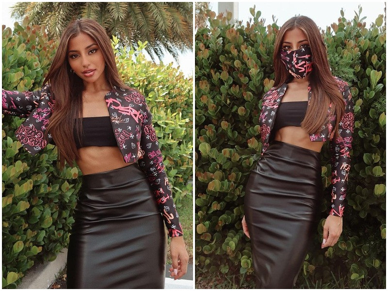 Đại diện Australia - Maria Thattil khoe eo thon trong ngày đầu bước vào ngôi nhà chung Hoa hậu Hoàn vũ Thế giới.