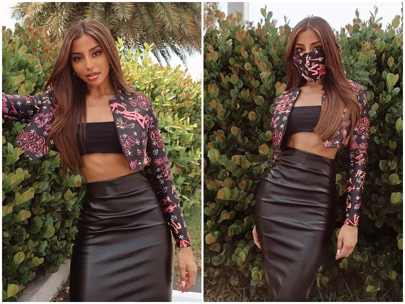 Đại diện Australia - Maria Thattil khoe eo thon trong ngày đầu bước vào ngôi nhà chung Hoa hậu Hoàn vũ Thế giới.