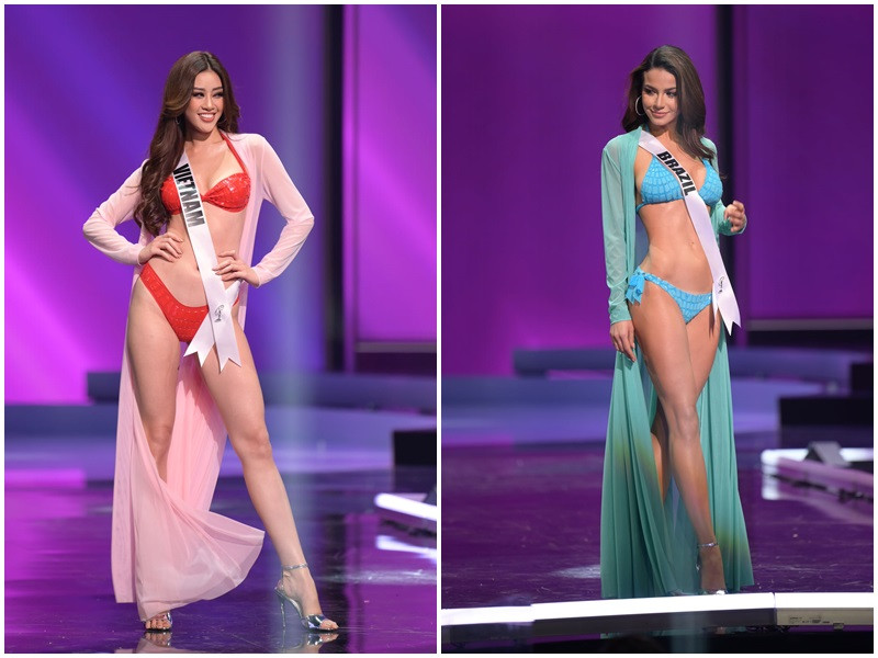 Thí sinh Miss Universe diện bikini khoe thân hình bốc lửa ở bán kết Thi sinh Miss Universe dien bikini khoe than hinh boc lua o ban ket