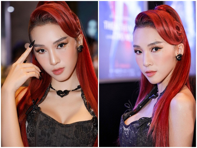 Nữ ca sĩ sinh năm 1989 tự tin khoe dáng trong trang phục ôm sát dù đã là mẹ hai con.