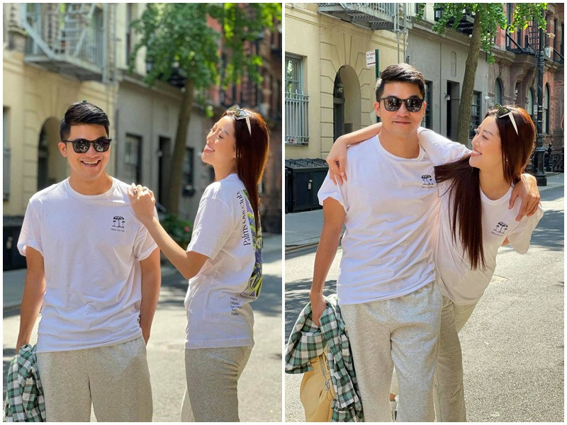 Người đồng hành cùng Khánh Vân là CEO Trần Việt Bảo Hoàng - Giám đốc quốc gia Hoa hậu Hoàn vũ Việt Nam.