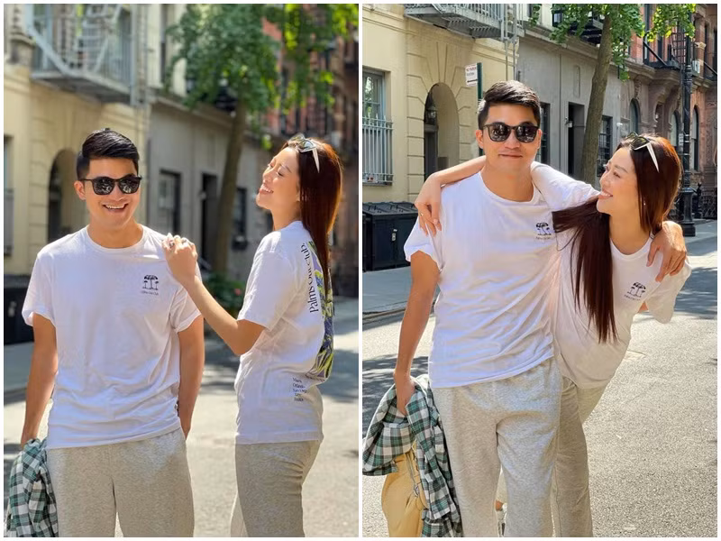 Người đồng hành cùng Khánh Vân là CEO Trần Việt Bảo Hoàng - Giám đốc quốc gia Hoa hậu Hoàn vũ Việt Nam.