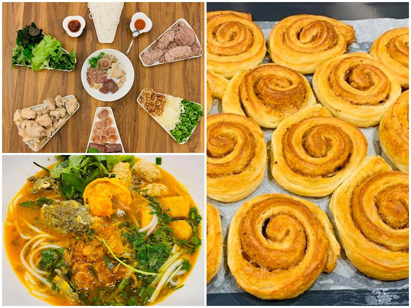 Nguyễn Thị Huyền thường xuyên khoe thành quả nấu nướng cho gia đình trên trang cá nhân.