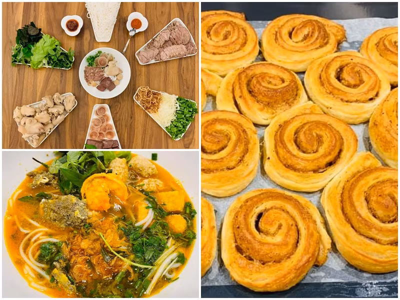 Nguyễn Thị Huyền thường xuyên khoe thành quả nấu nướng cho gia đình trên trang cá nhân.