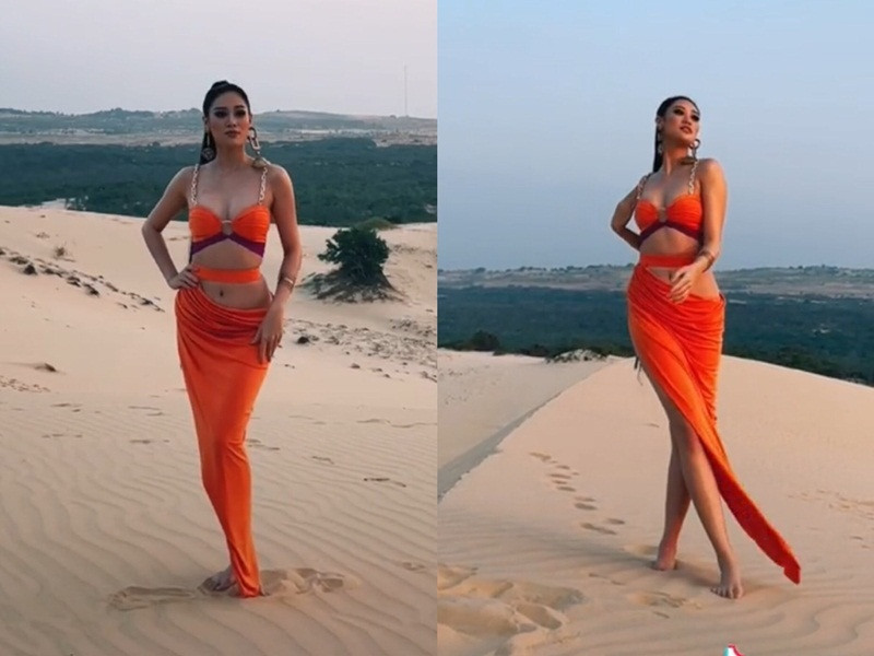 Vào thời điểm đăng quang Hoa hậu Hoàn vũ Việt Nam 2019, Khánh Vân bị chê có hình thể mỏng khi cao 1m74, nặng 49 kg, số đo 3 vòng 80-59-88. Sau thời gian cố gắng, người đẹp có chỉ số hình thể: chiều cao 1m76, cân nặng 58 kg, số đo 3 vòng 83-61-95.