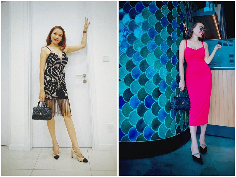 Ngô Như Quỳnh tự tin khoe vóc dáng trong những thiết kế bó sát.