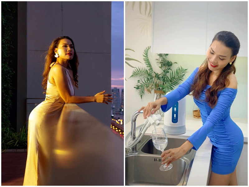 Nữ MC sở hữu vóc dáng thon gọn, gợi cảm.