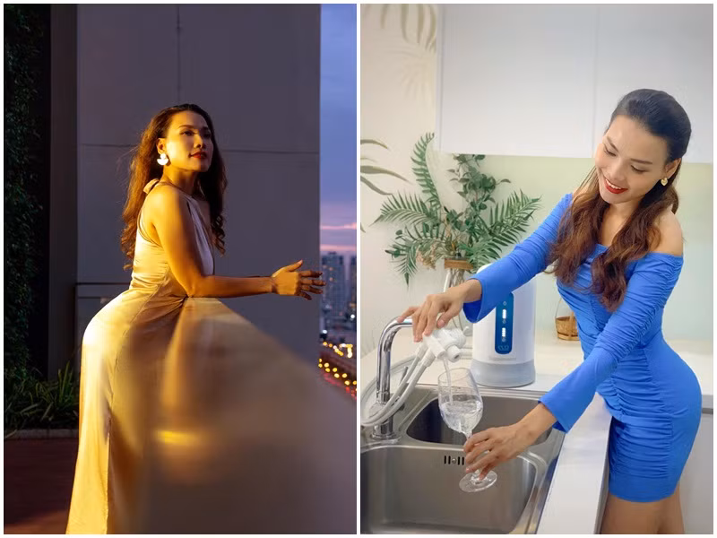 Nữ MC sở hữu vóc dáng thon gọn, gợi cảm.