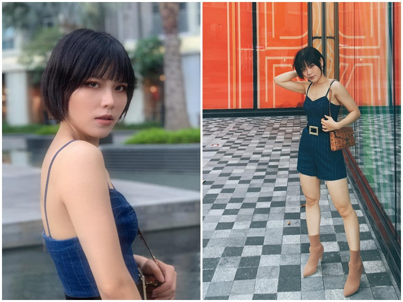 Trước khi đóng "Hương vị tình thân", Ánh Tuyết xuất hiện với vẻ ngoài xinh đẹp, gợi cảm.