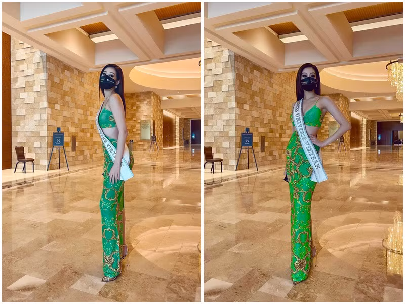 Đại diện Việt Nam khoe vòng một gợi cảm, vòng eo con kiến.