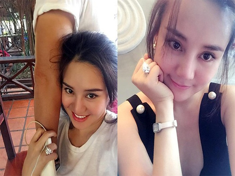 Vy Oanh không ít lần được ông xã tặng quà khủng. Cô từng khoe chiếc nhẫn kim cương chồng tặng được cho là giống chiếc nhẫn trị giá hàng chục tỷ đồng mà Hồ Ngọc Hà từng sở hữu, hay chiếc đồng hồ hàng hiệu có giá từ vài triệu đến vài trăm triệu đồng.