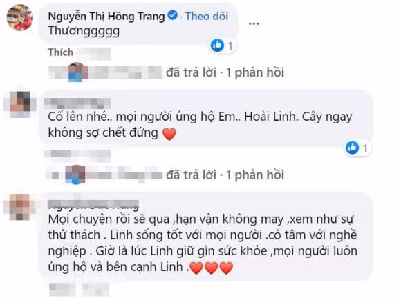 Ca sĩ Bảo Yến, Hồng Trang đã dành lời yêu thương nhắn đến nam danh hài.