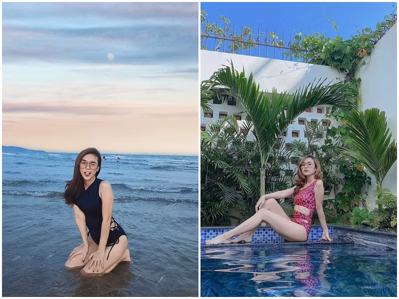 Sau khi ly hôn, vợ cũ Hoài Lâm ngày càng gợi cảm. Cô sở hữu vóc dáng nuột nà dù từng 2 lần sinh nở.