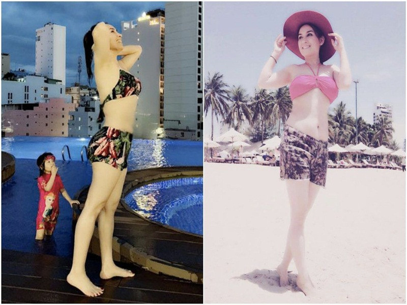 Trước đó, có một vài lần Phi Nhung khoe dáng khỏe đẹp trong trang phục bikini.